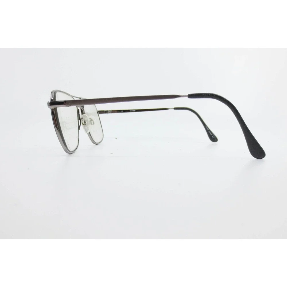 Accuflex 113 with Flexon Aviator Eyeglasses Frames Dark Gray Metal 58-17-145